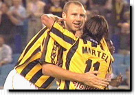 Peeters en Martel na de 1-0